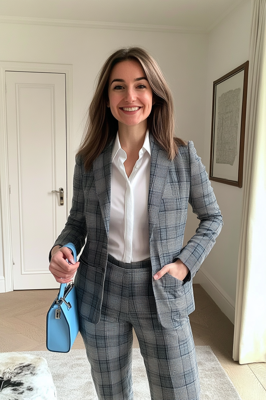 2. Modern Plaid & Tailored Co-Ord (London Outfit Ideas) - London Outfit Ideas