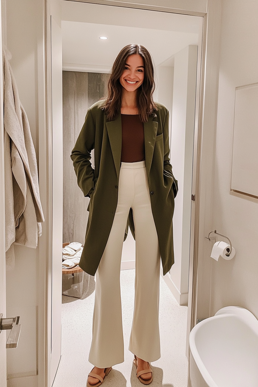 4. Oversized Blazer & Wide-Leg Trousers (London Outfit Ideas) - London Outfit Ideas