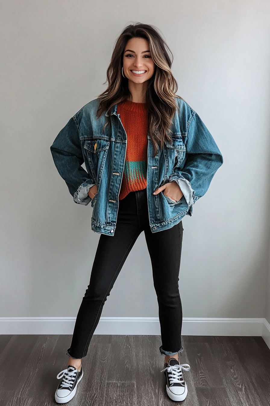 4. Urban Denim Clash (Streetwear Outfit Ideas) - Streetwear Outfit Ideas