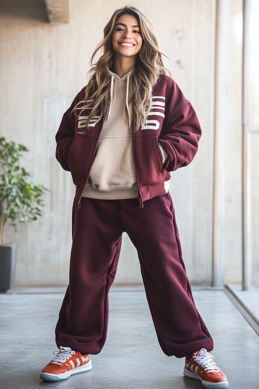 9. Oversized Varsity Layers (Streetwear Outfit Ideas) - Streetwear Outfit Ideas