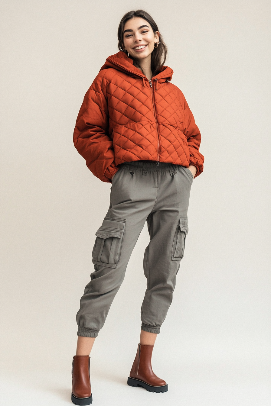 19. Puffer & Cargo Perfection (Streetwear Outfit Ideas) - Streetwear Outfit Ideas
