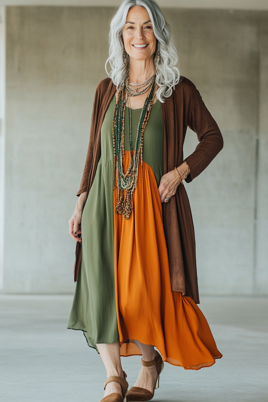2. Elegant Boho Breeze (Concert Outfit Ideas For Women Over 50) - Concert Outfit Ideas For Women Over 50