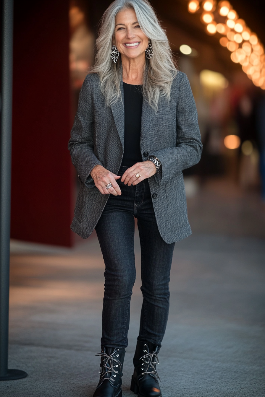 8. Modern Rocker Edge (Concert Outfit Ideas For Women Over 50) - Concert Outfit Ideas For Women Over 50