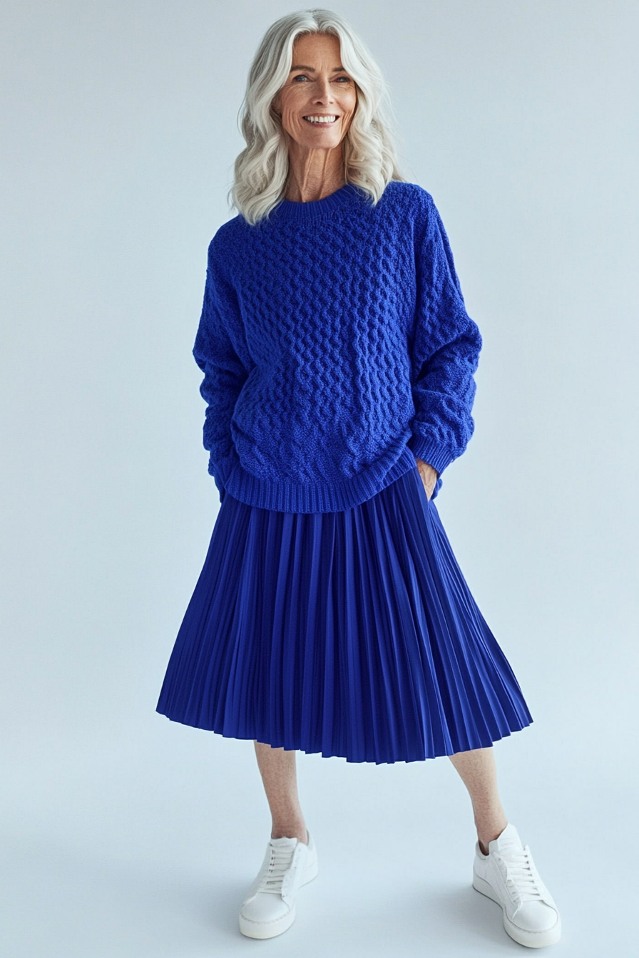 10. Relaxed Chic with a Pop of Color (Concert Outfit Ideas For Women Over 50) - Concert Outfit Ideas For Women Over 50