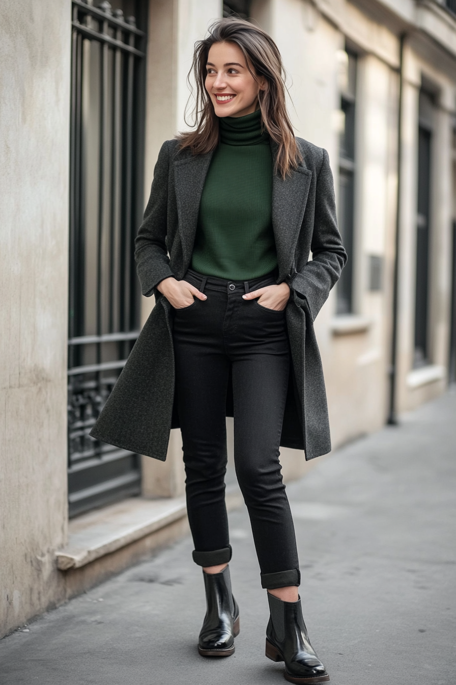 5. Elevated Casual (Black Jeans Outfit Ideas) - Black Jeans Outfit Ideas