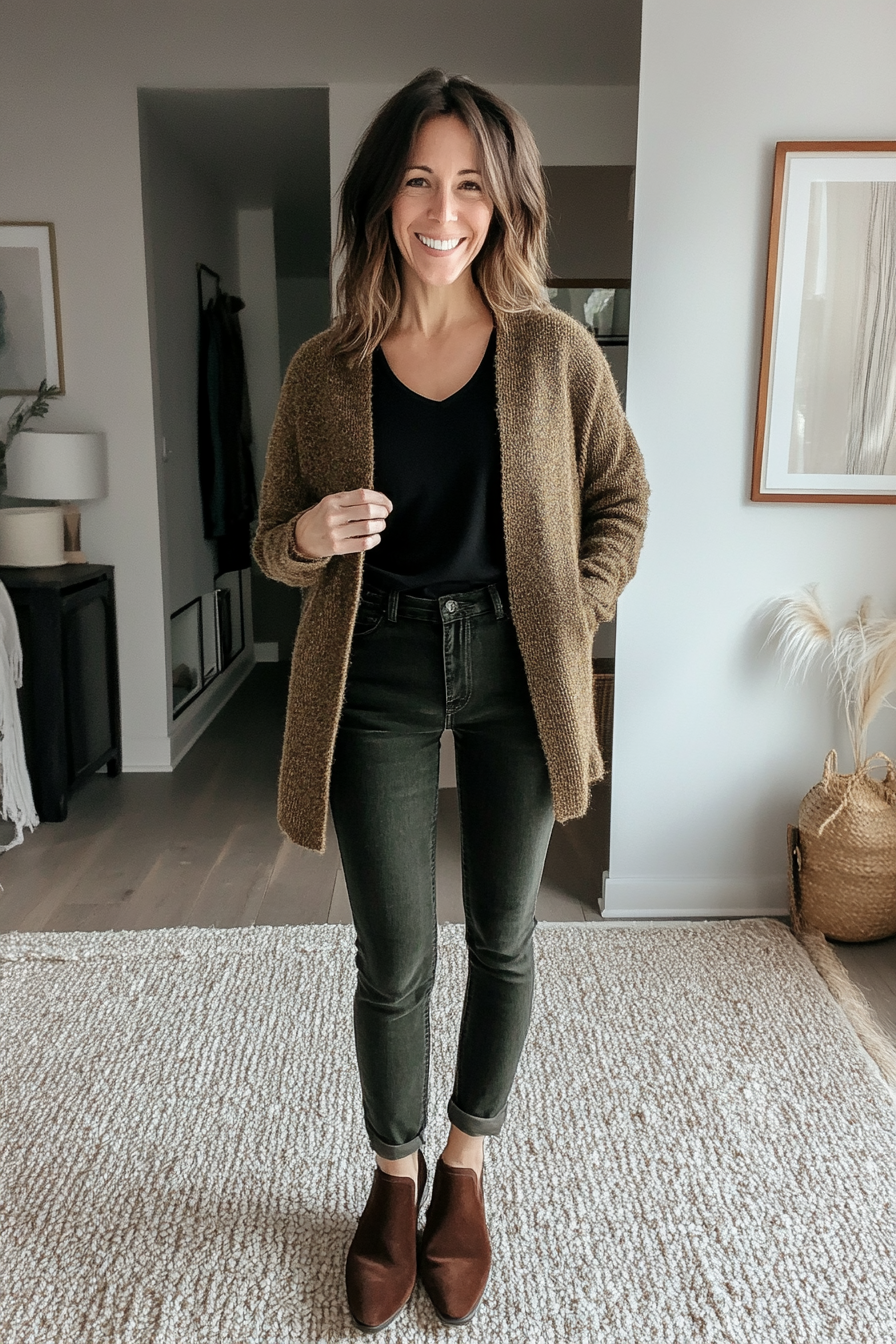18. Refined Neutrals (Black Jeans Outfit Ideas) - Black Jeans Outfit Ideas