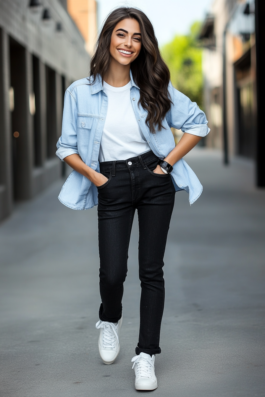 21. Casual Cool (Black Jeans Outfit Ideas) - Black Jeans Outfit Ideas