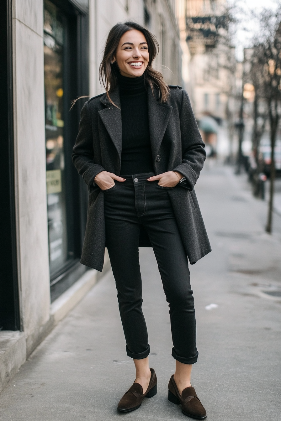 26. Dapper Street Style (Black Jeans Outfit Ideas) - Black Jeans Outfit Ideas
