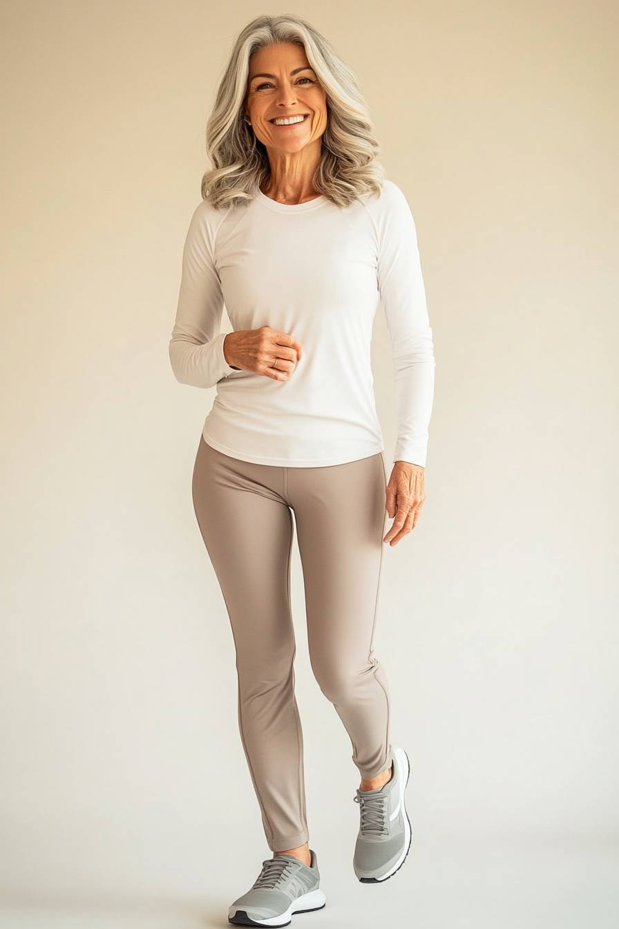9. Minimalist Elegance (Active Wear Outfits For Women Over 50) - Active Wear Outfits For Women Over 50