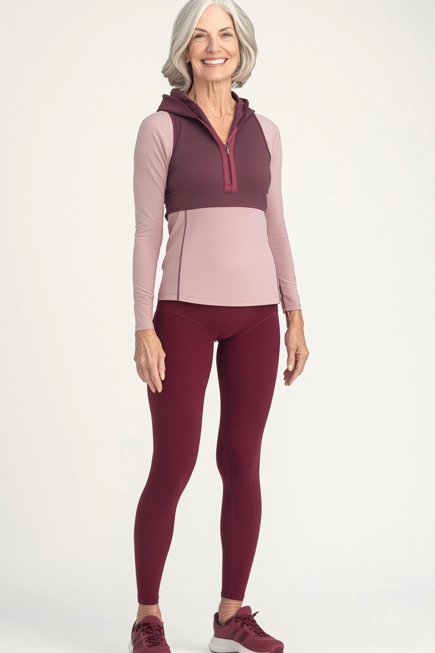 19. Soft-Toned Coordination (Active Wear Outfits For Women Over 50) - Active Wear Outfits For Women Over 50