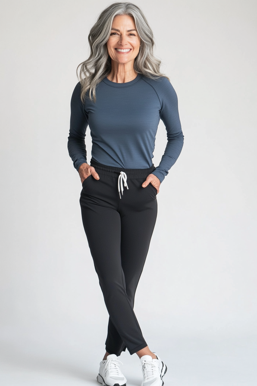 24. Cool and Contemporary (Active Wear Outfits For Women Over 50) - Active Wear Outfits For Women Over 50