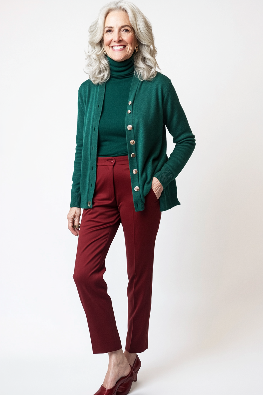 3. Layered Cashmere Comfort (Basic Outfits For Women Over 50) - Basic Outfits For Women Over 50