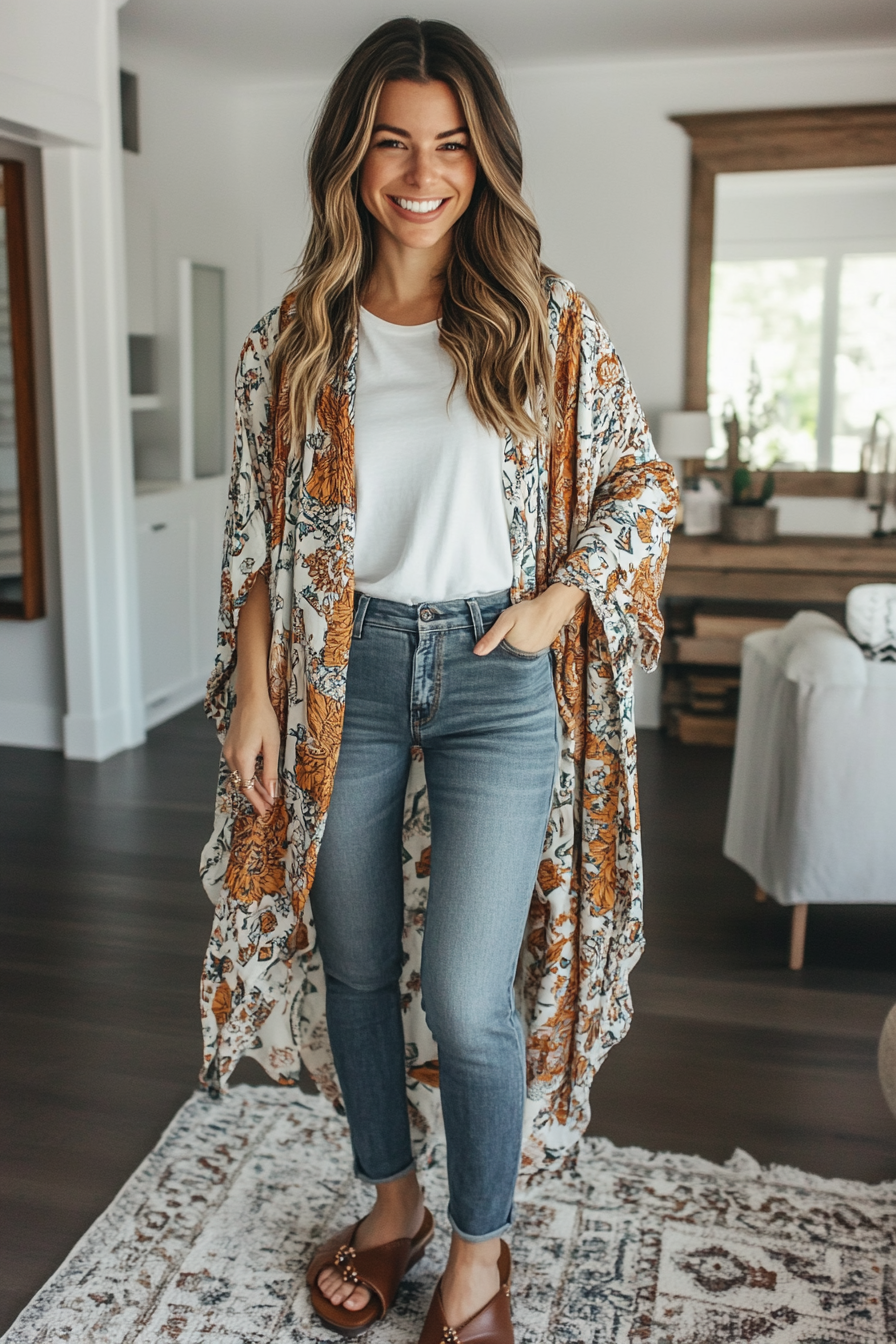 20. Effortless Boho Layers (Jeans Outfit Ideas) - Jeans Outfit Ideas