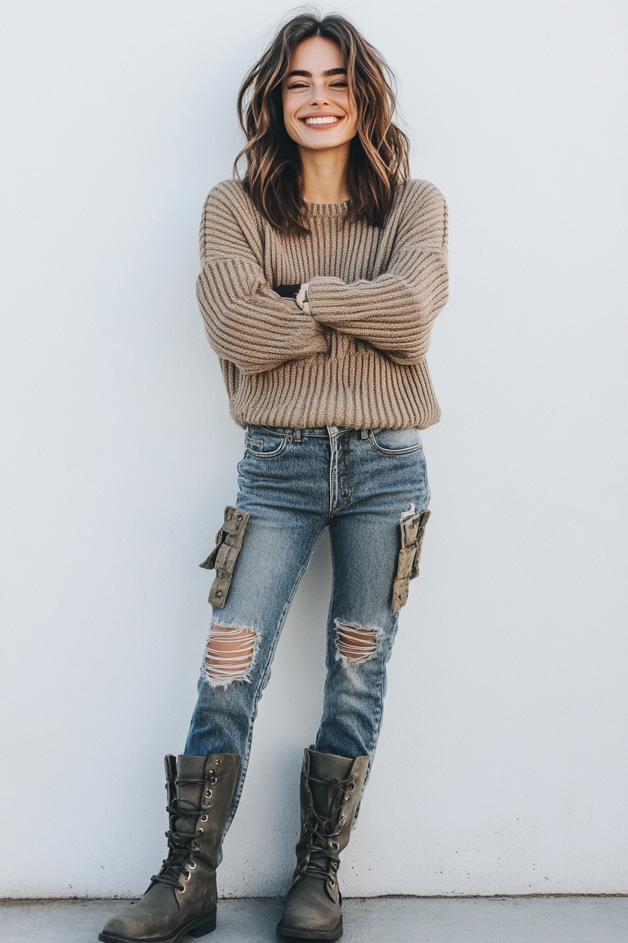 23. Denim Cargo Cool (Jeans Outfit Ideas) - Jeans Outfit Ideas