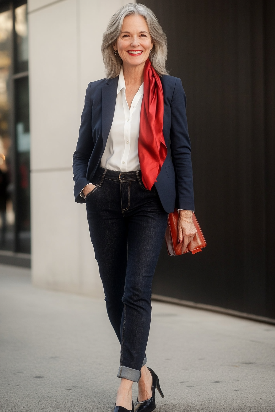1. Classic Parisian Layers (Great Outfits For Women Over 50) - Great Outfits For Women Over 50