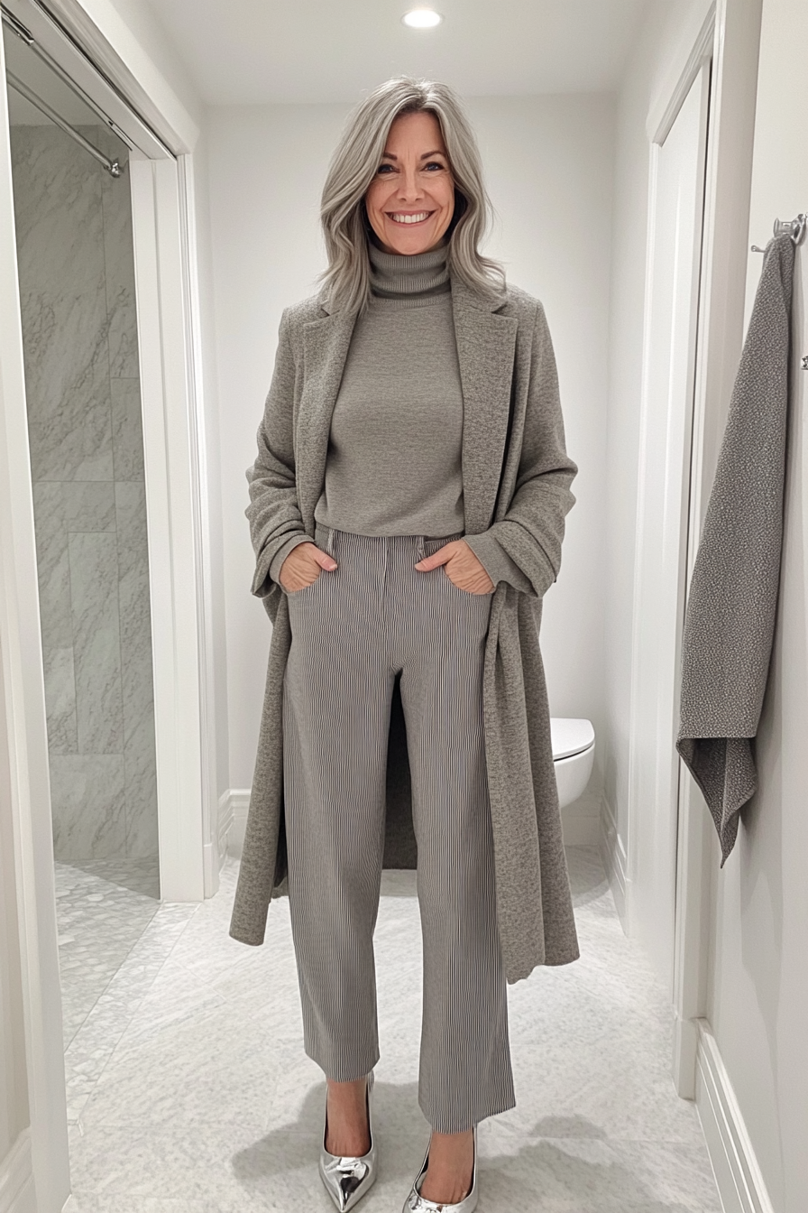 2. Chic Monochrome Elegance (Great Outfits For Women Over 50) - Great Outfits For Women Over 50