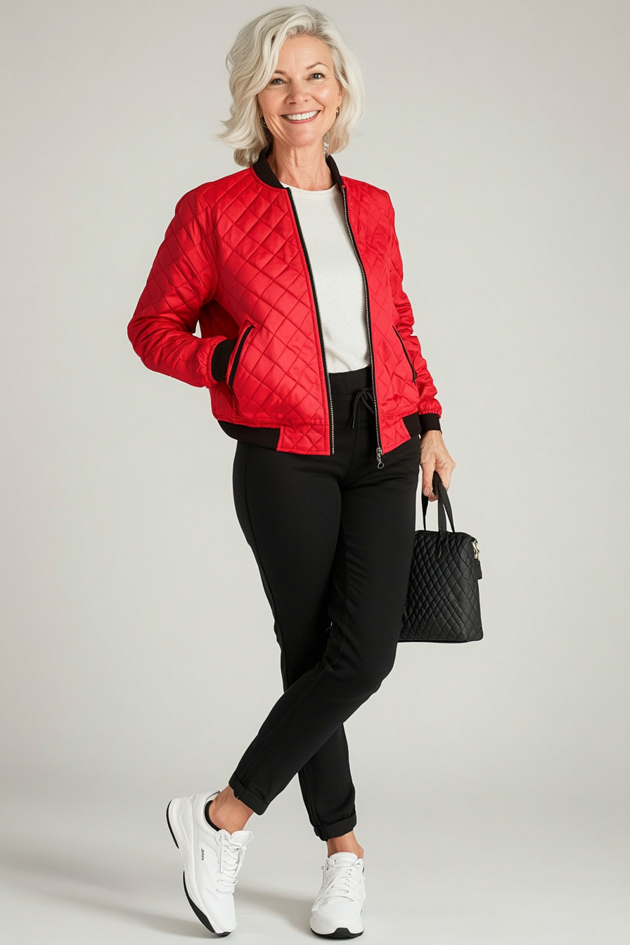 19. Sporty Luxe Ensemble (Great Outfits For Women Over 50) - Great Outfits For Women Over 50