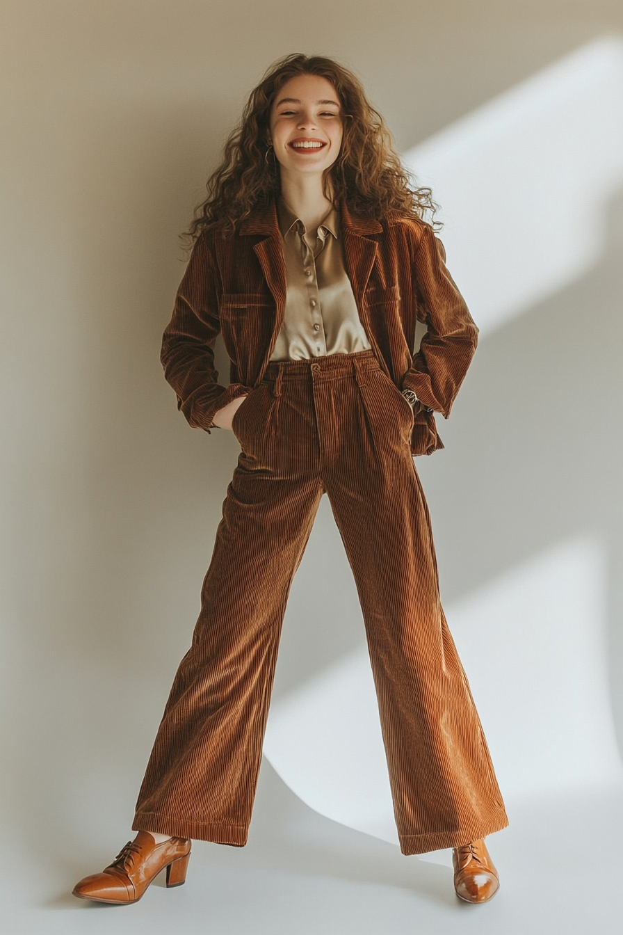 4. The Groovy Corduroy Set (Retro Outfit Ideas) - Retro Outfit Ideas