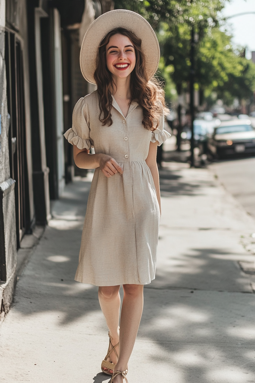 18. The Breezy 1940s Summer Dress (Retro Outfit Ideas) - Retro Outfit Ideas