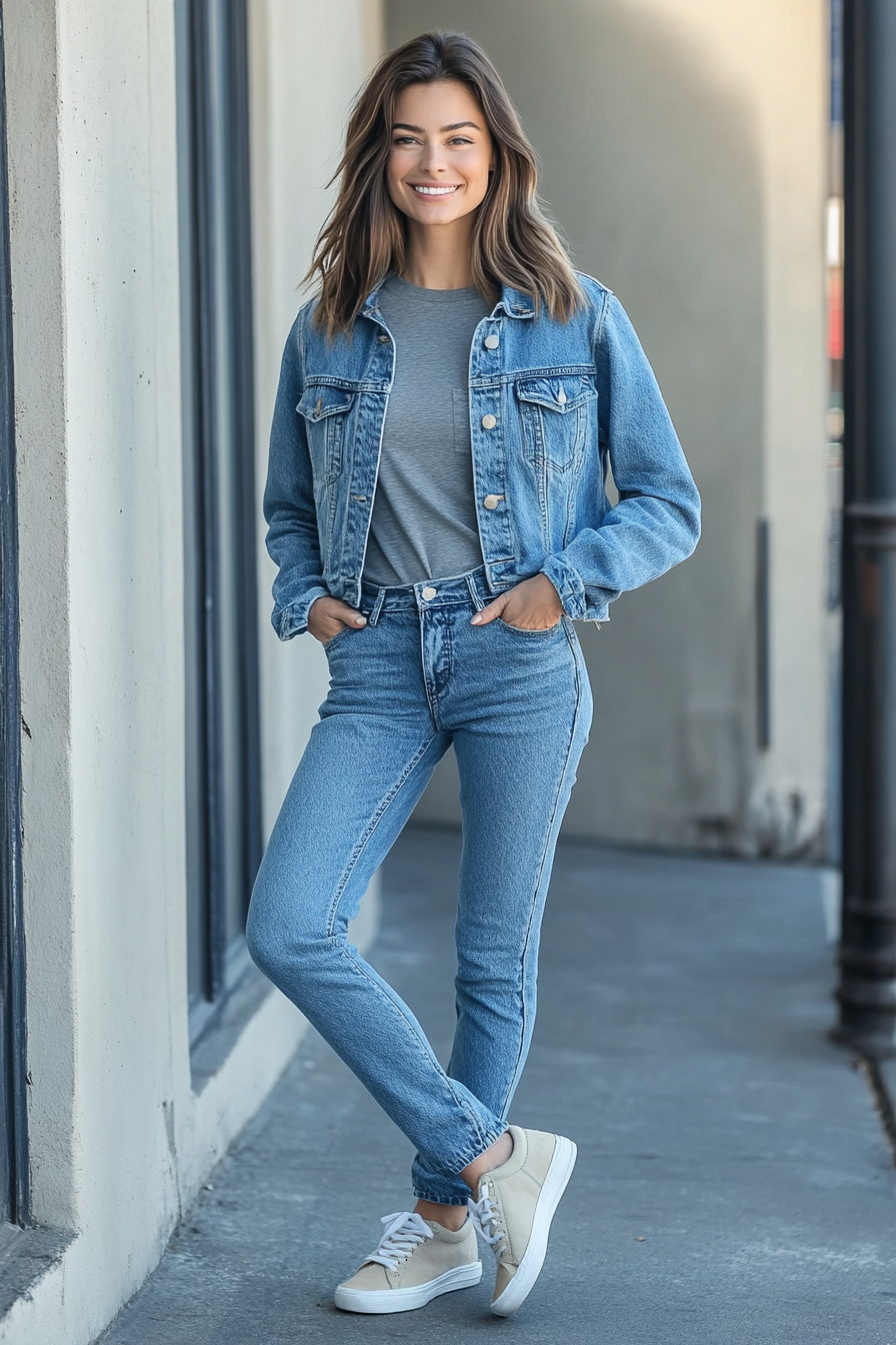 20. Easy Denim-on-Denim (Lazy Outfit Ideas) - Lazy Outfit Ideas