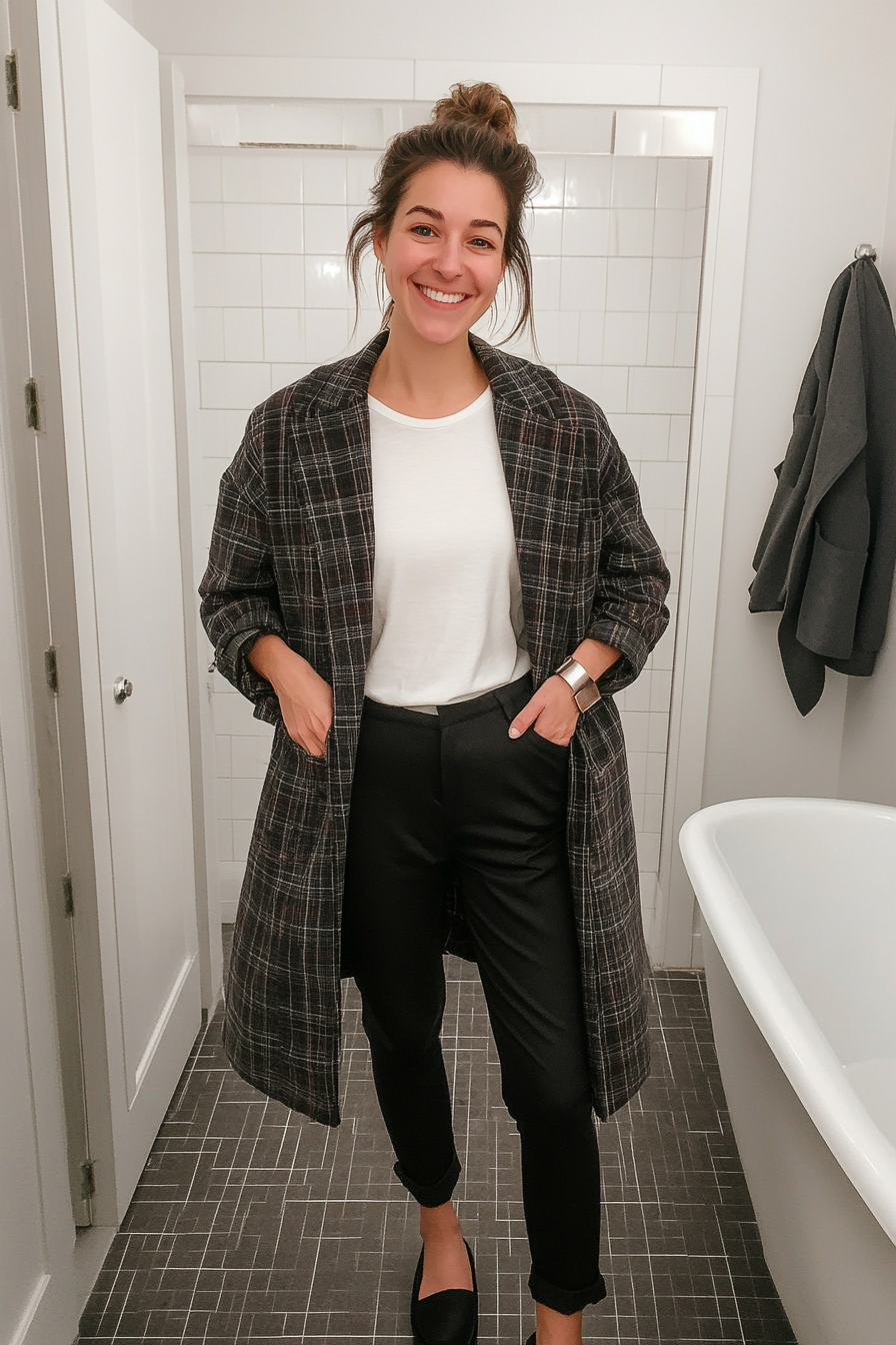 21. Statement Coat Throw (Lazy Outfit Ideas) - Lazy Outfit Ideas