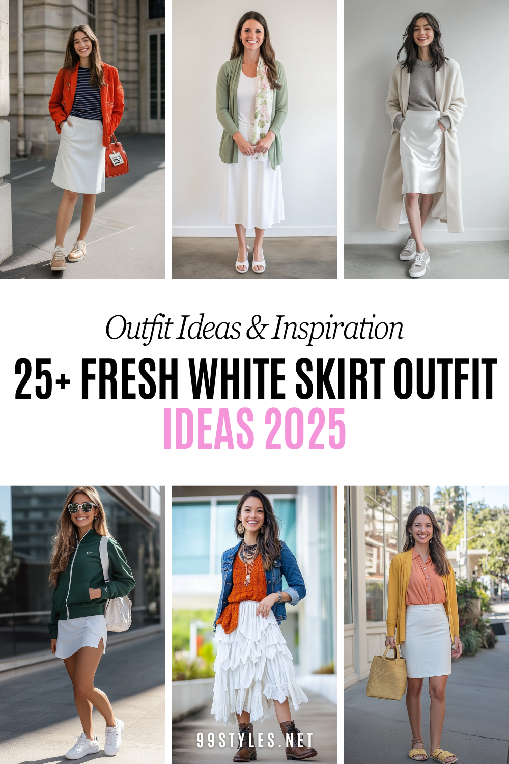 27 Chic White Skirt Outfit Ideas In 2025 99Styles