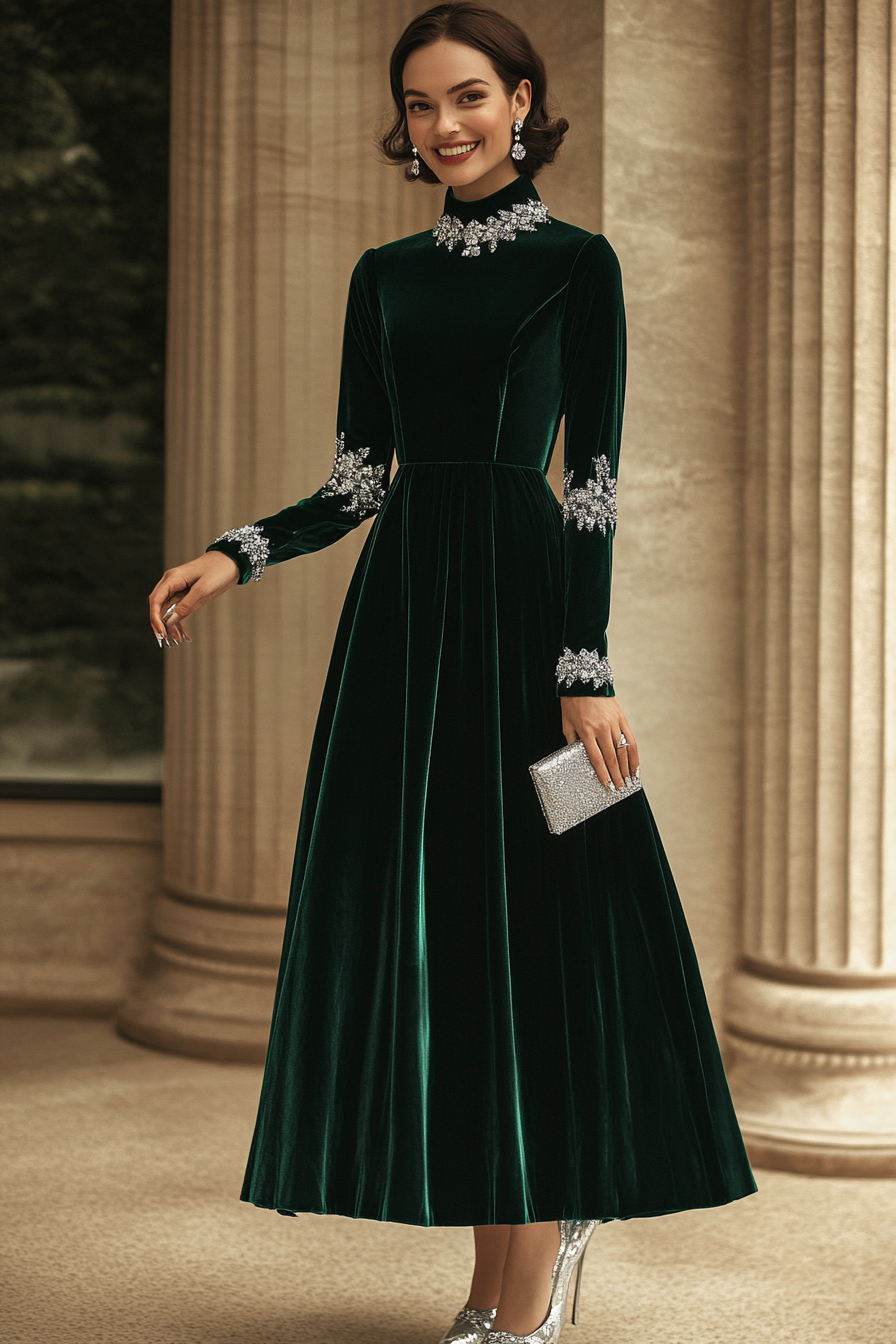7. Winter Elegance (Dress Outfit Ideas) - Dress Outfit Ideas