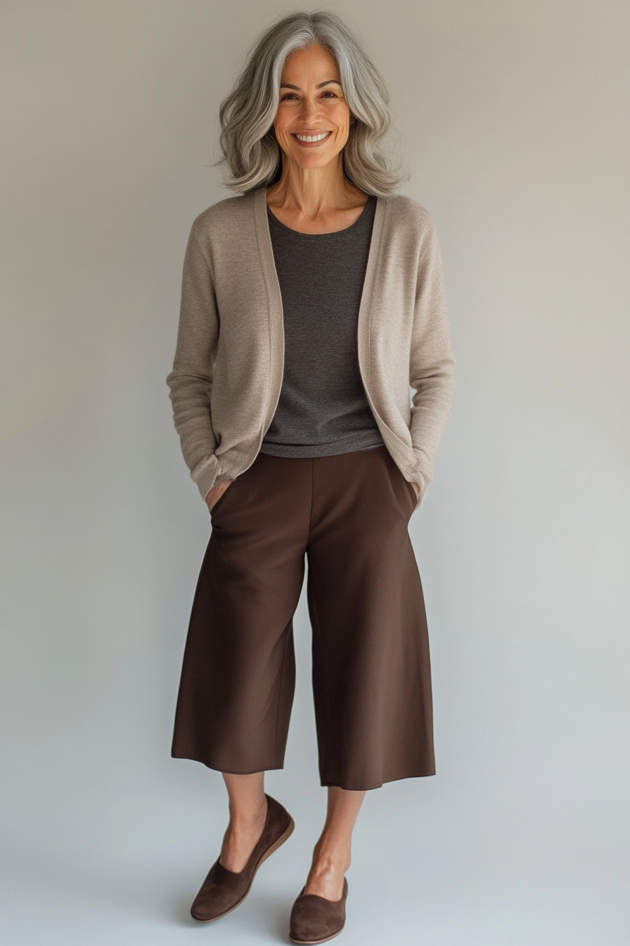 13. Minimalist Taupe Tones (Casual Clothing Styles For Women Over 50) - Casual Clothing Styles For Women Over 50