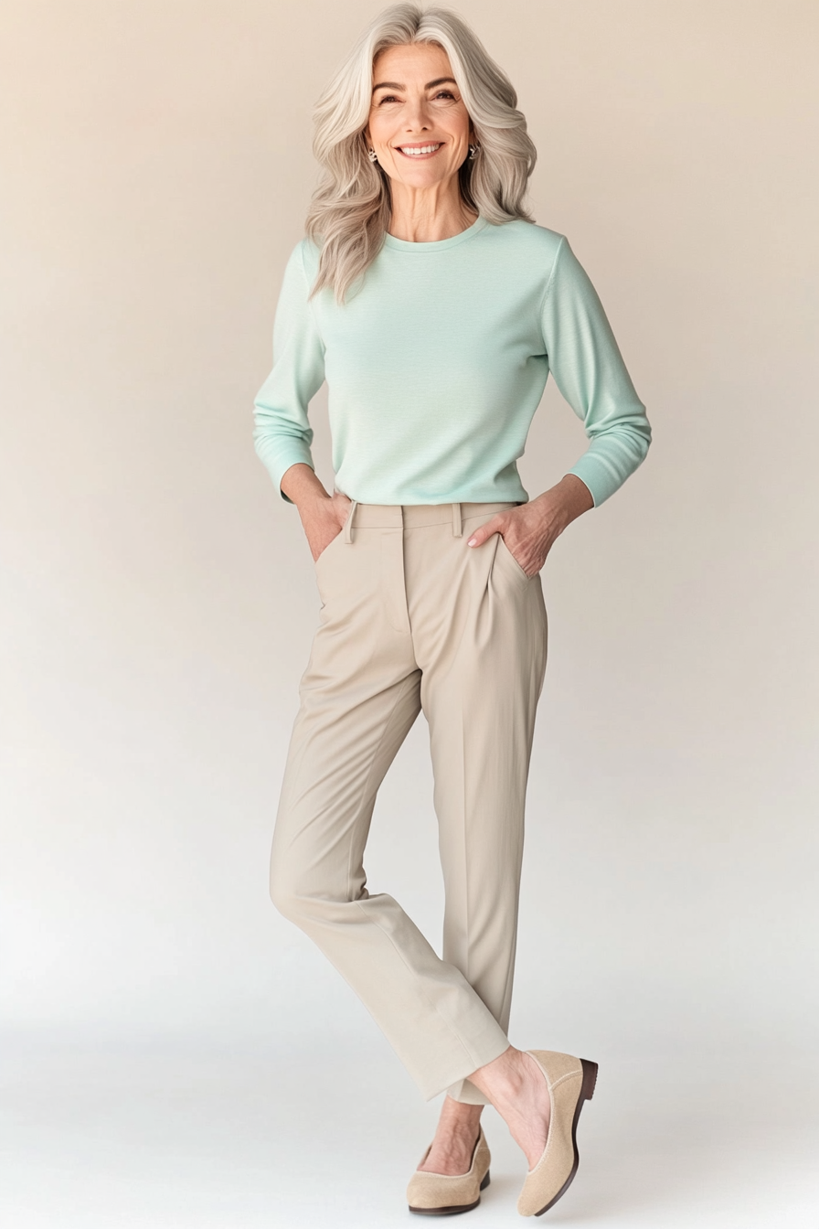 27. Soft Tones for Spring (Casual Clothing Styles For Women Over 50) - Casual Clothing Styles For Women Over 50